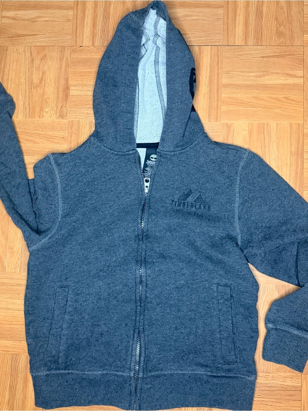 Timberland Kids' Gray Zip-Up Hoodie Jacket